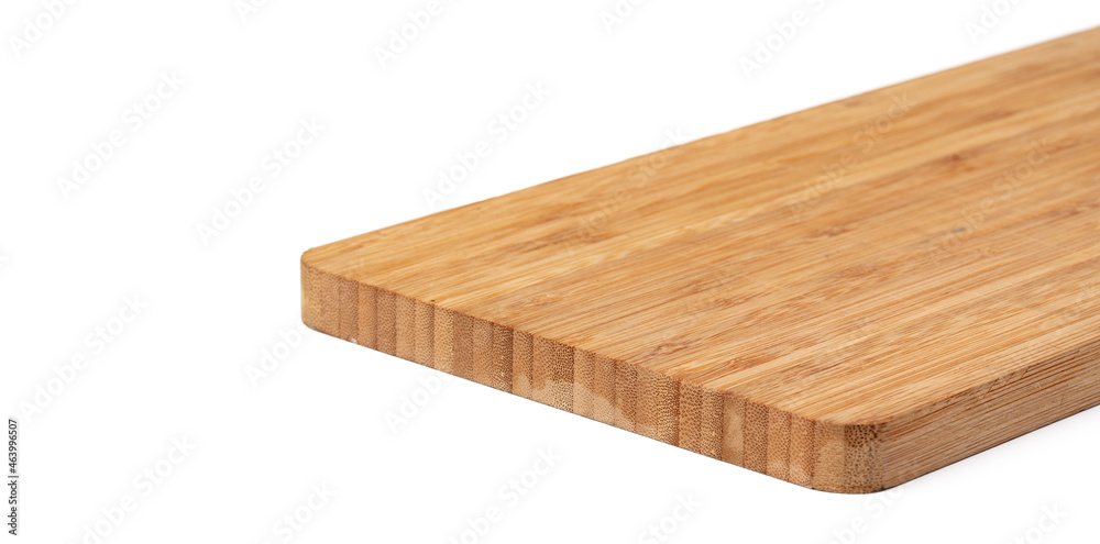 Wooden cutting board on a white background Wooden cutting board on a white background