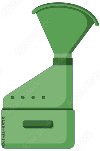 Medical icon of inhaler for asthmatic patient in a flat style isolated on a white background. Vector illustration
