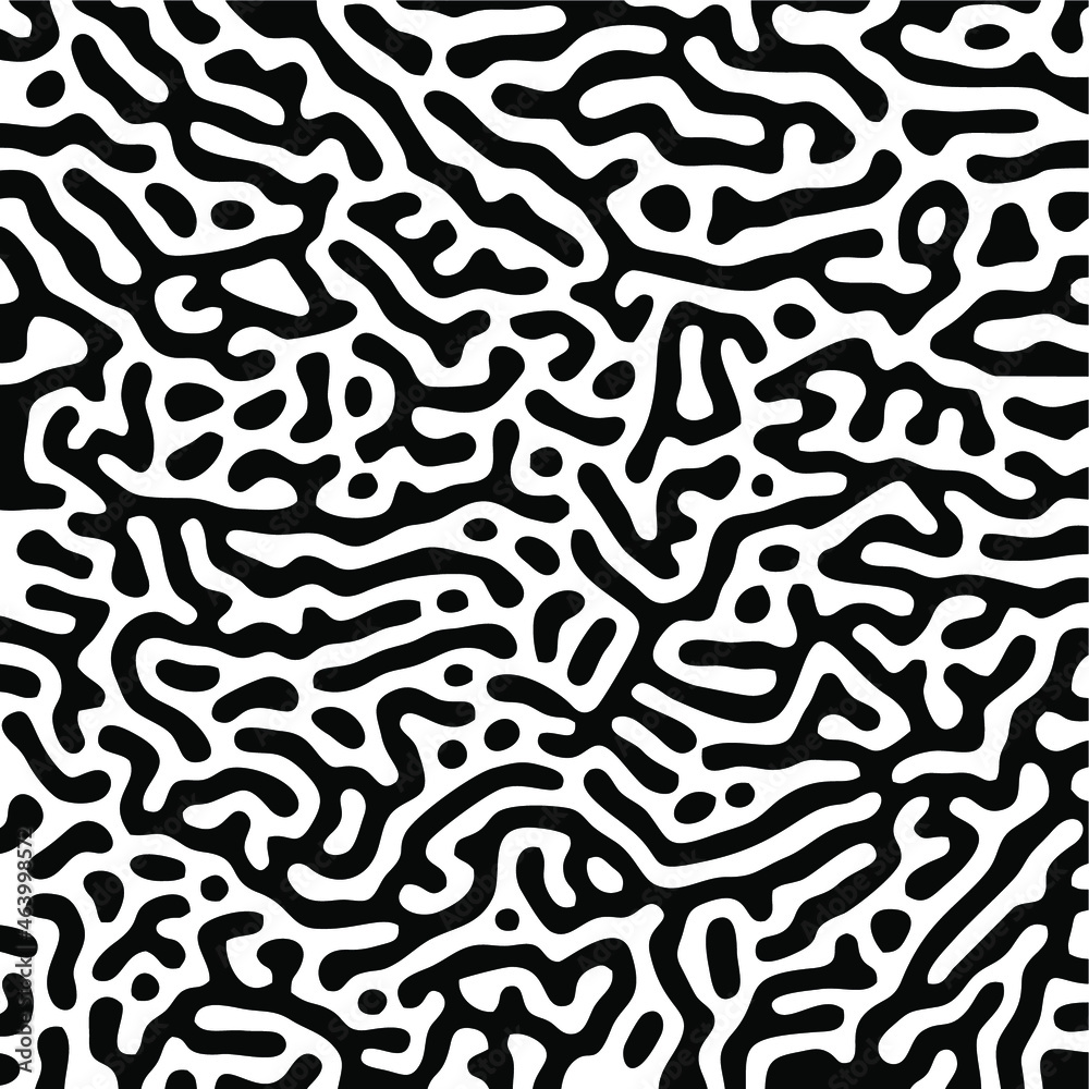Turing Pattern Seamless Black Background Turing Pattern Seamless Black Background