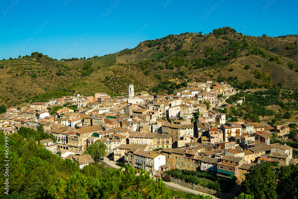 Vista de la comarca del Priorat, provincia de Tarragona, Catalunya.