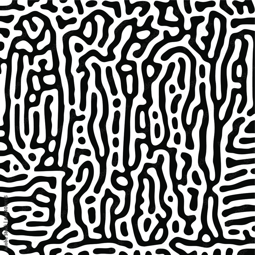 Turing Pattern Seamless Black Background Turing Pattern Seamless Black Background