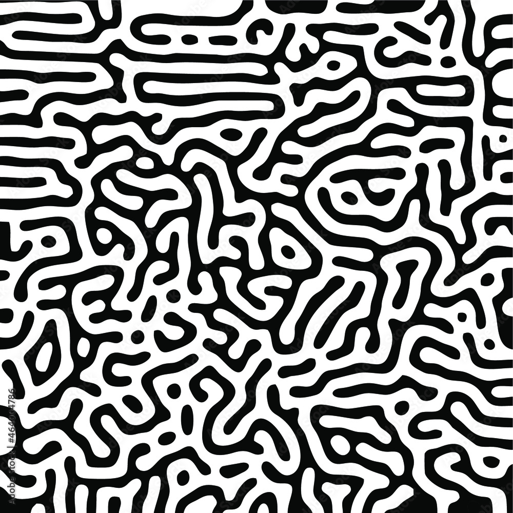 Turing Pattern Seamless Black Background Turing Pattern Seamless Black Background