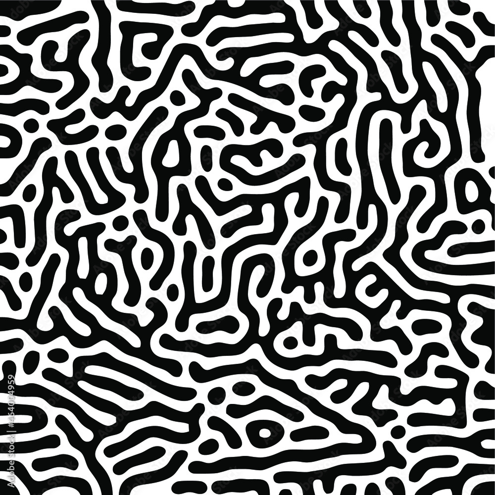 Turing Pattern Seamless Black Background Turing Pattern Seamless Black Background