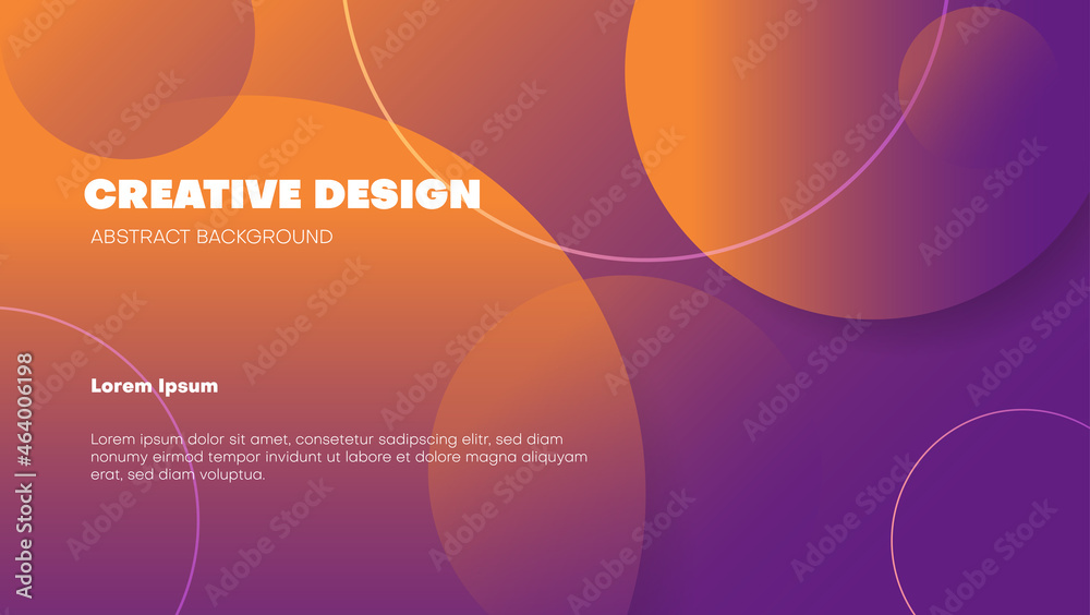 abstract modern shape geometric background with orange and purple gradient circle overlap layer abstract modern shape geometric background with orange and purple gradient circle overlap layer