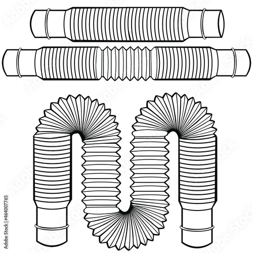 Toy antistress Pop tubes on a white background. Fashionable modern sensory toy of 2021. Vector illustration