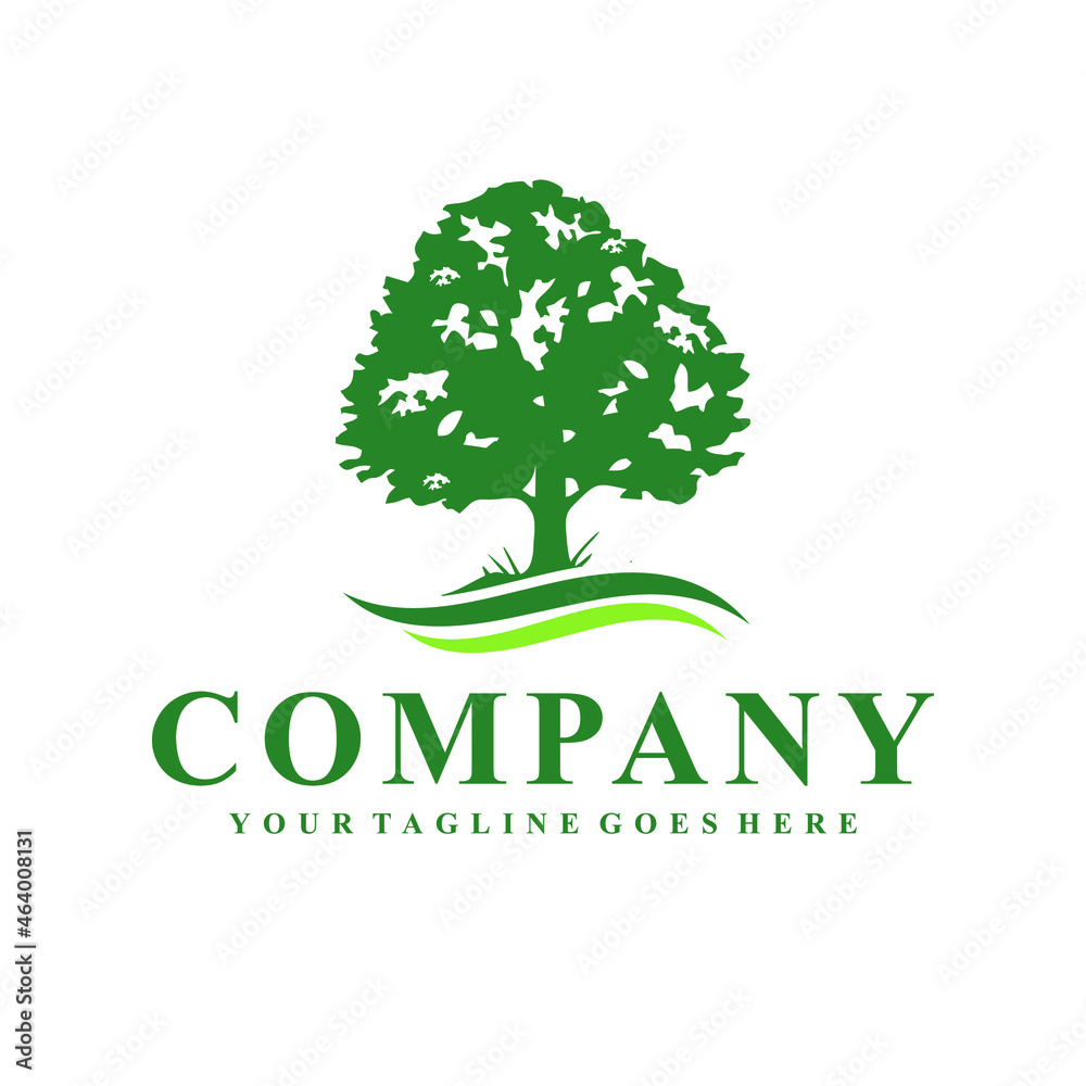 Obraz premium tree logo design inspiration idea