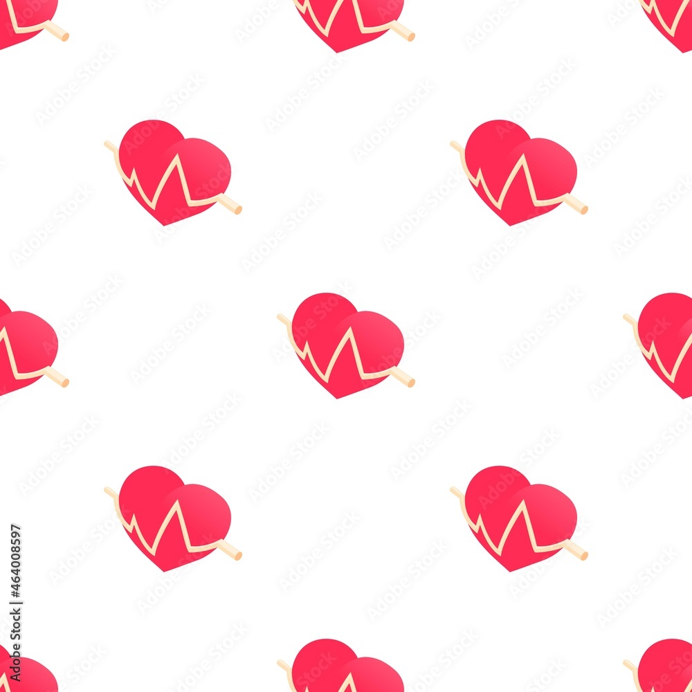 Heartbeat pattern seamless background texture repeat wallpaper geometric vector Heartbeat pattern seamless background texture repeat wallpaper geometric vector