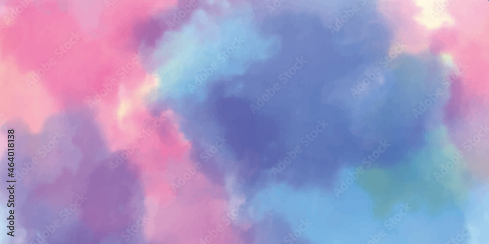 Fototapeta premium Watercolor paper background. Abstract Painted Illustration. Brush stroked painting. swirly abstract colorful design background vibrant