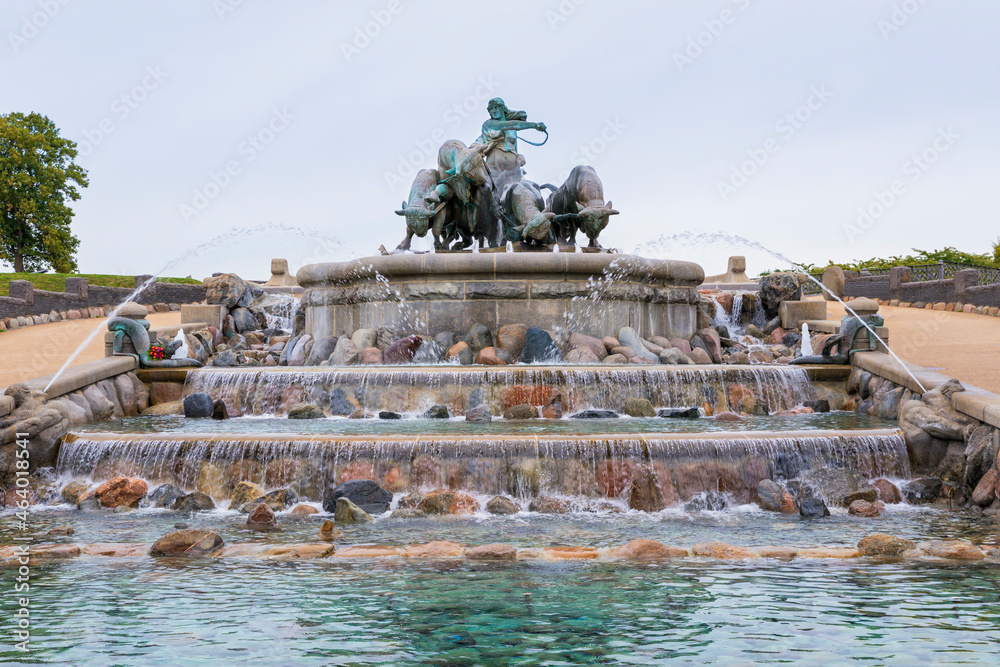 The Gefion Fountain at Copenhagen, Denmark The Gefion Fountain at Copenhagen, Denmark