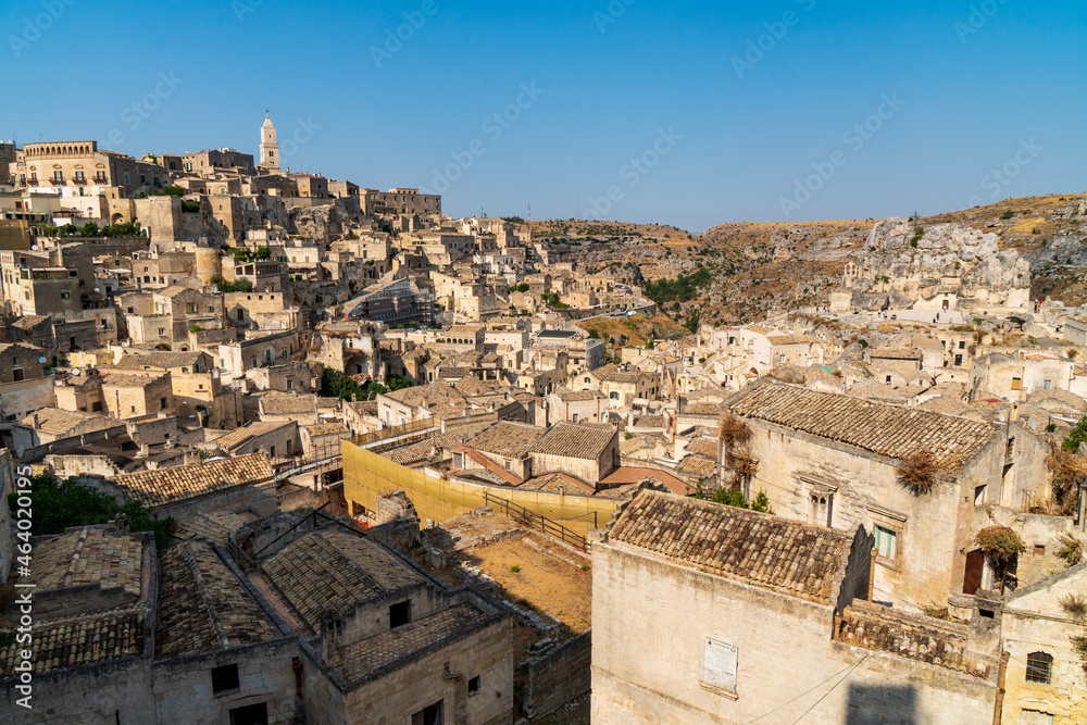 views of the Sassi of Matera, Basilicata, Italy 