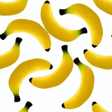 Seamless fruit pattern with bananas for gifts and fabrics 