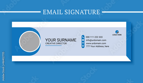 Email signature vector templates, Trendy email signature, Modern Professional awesome unique Corporate custom beautiful personal Office Email signature design template set with the layout