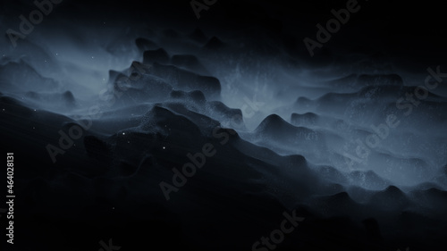 Abstract alien landscape ba...