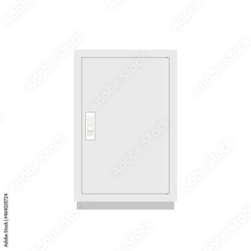 Electrical cabinet cartoon vector. free space for text. wallpaper. copy space.