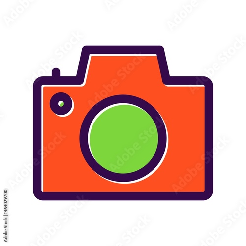 Camera Filled Vector Icon Design