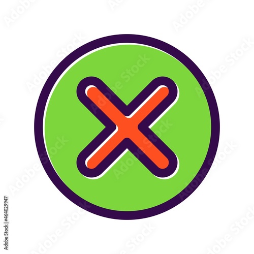 Canceled Filled Vector Icon Design