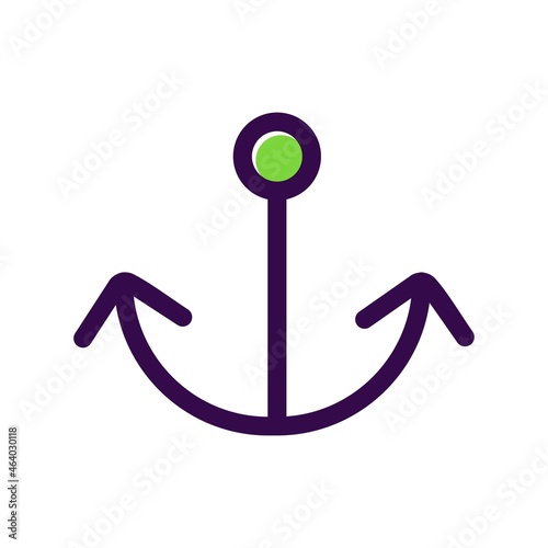 Ship Hook Filled Vector Icon Design
