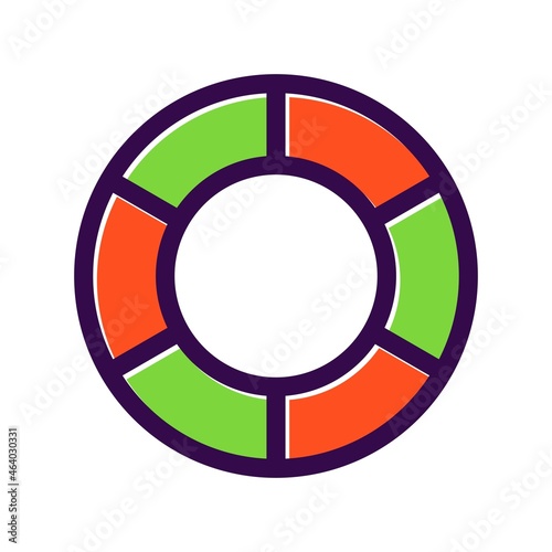 Life Saver Filled Vector Icon Design