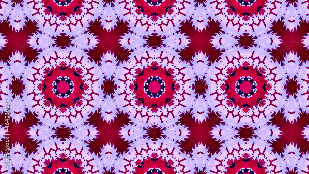 Background Red Star Pattern. Abstract kaleidoscope background Unique kaleidoscope design. digital abstract pattern	