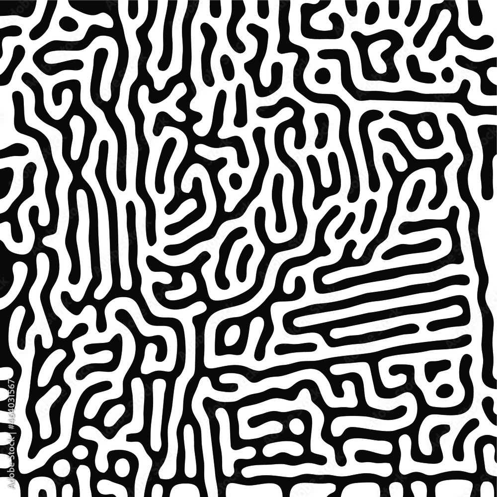 Turing Pattern Seamless Black Background Turing Pattern Seamless Black Background
