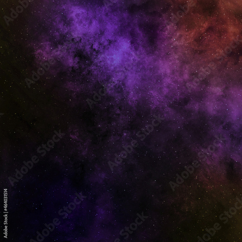 space dark purple universe with deep nebula clouds fog with starry star shining stardust galaxy pattern on dark purple.