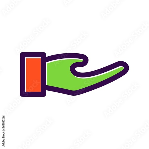 Hand Filled Vector Icon Design