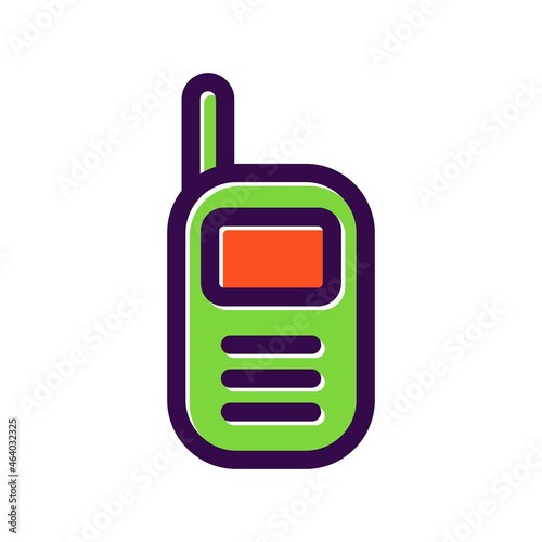 Walkie Talkie Filled Vector Icon Design