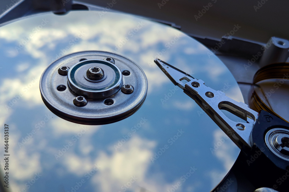 Hard drive macro image, Hard disk storage source and and information Hard drive macro image, Hard disk storage source and and information