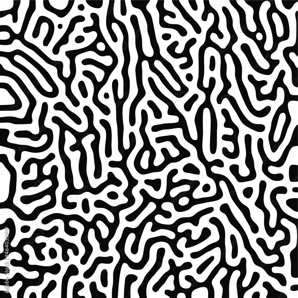 Turing Pattern Seamless Black Background Turing Pattern Seamless Black Background