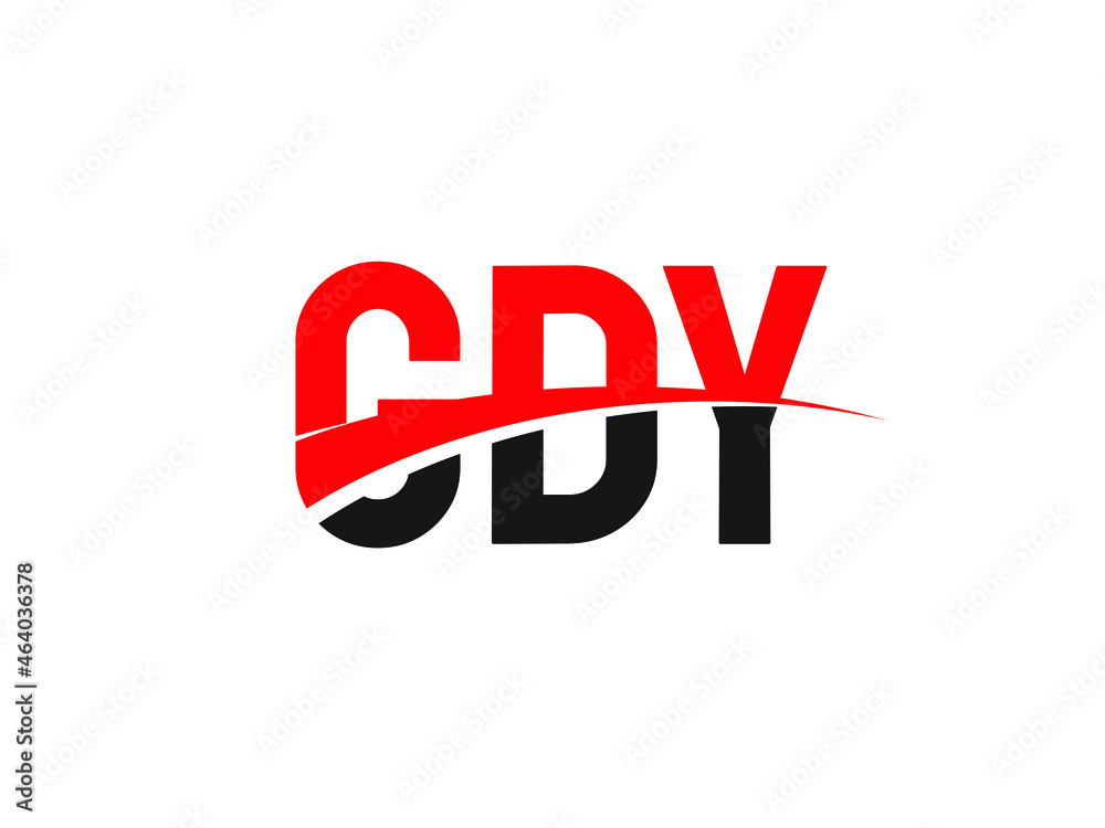 GDY Letter Initial Logo Design Vector Illustration - obrazy, fototapety, plakaty 