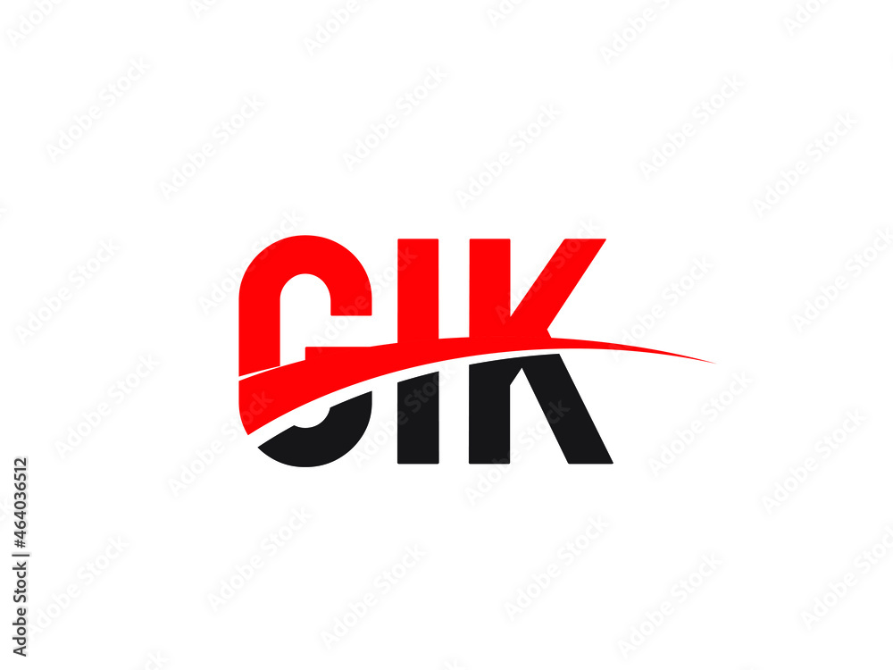 GIK Letter Initial Logo Design Vector Illustration GIK Letter Initial Logo Design Vector Illustration