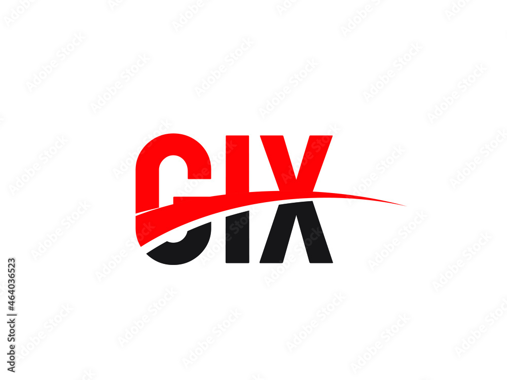 GIX Letter Initial Logo Design Vector Illustration