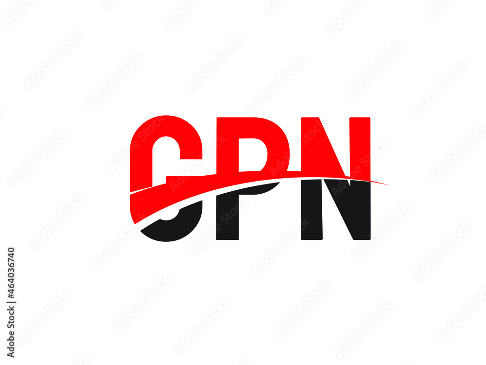 GPN Letter Initial Logo Design Vector Illustration