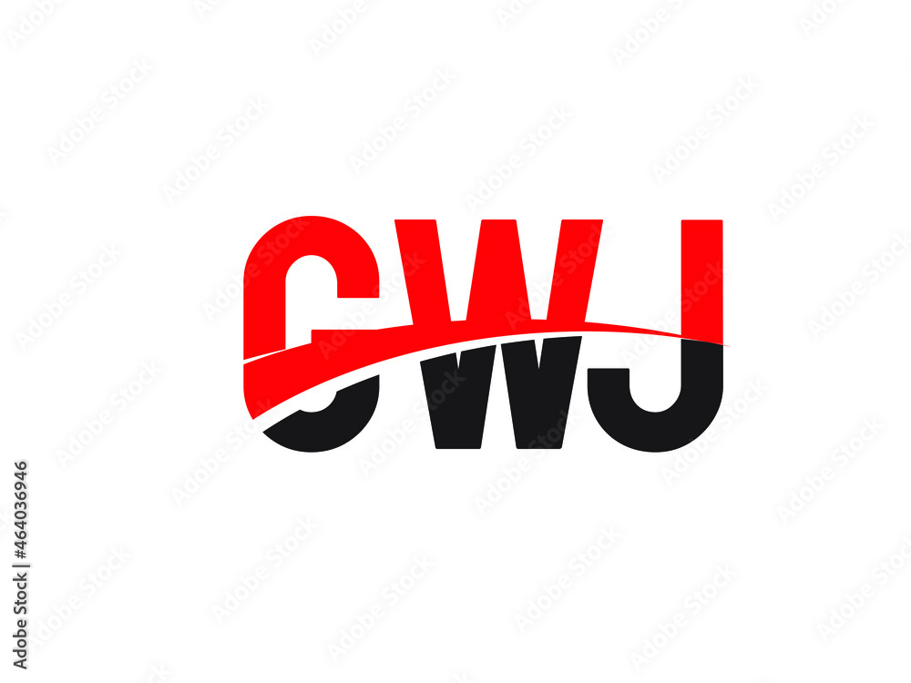GWJ Letter Initial Logo Design Vector Illustration GWJ Letter Initial Logo Design Vector Illustration