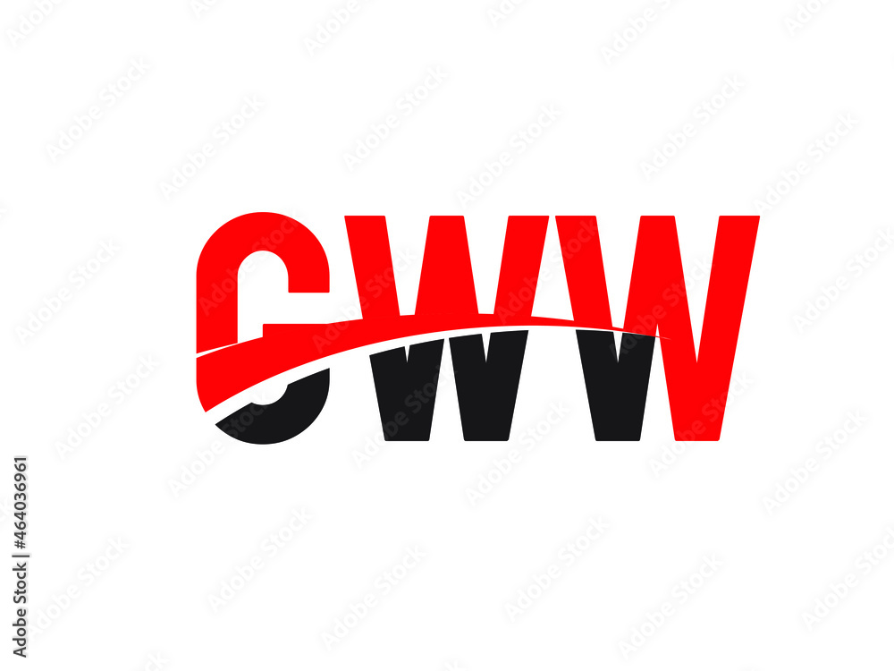 GWW Letter Initial Logo Design Vector Illustration