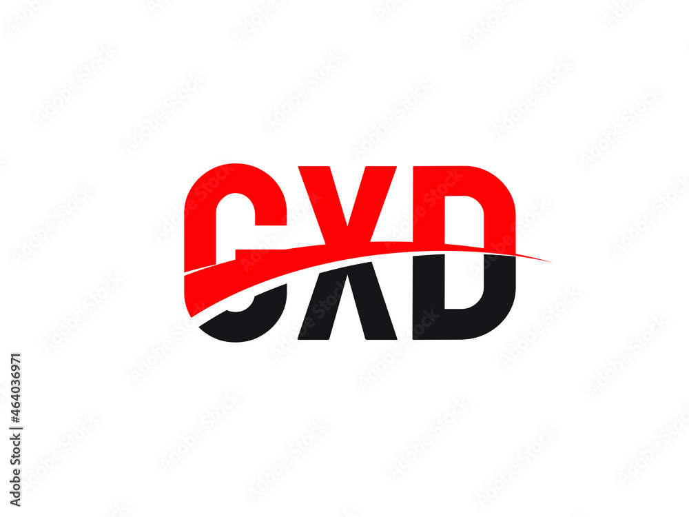 GXD Letter Initial Logo Design Vector Illustration GXD Letter Initial Logo Design Vector Illustration