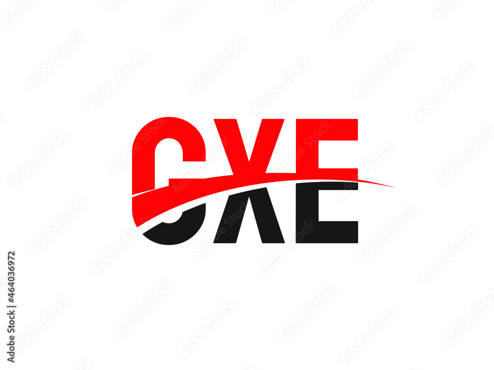 Fototapeta premium GXE Letter Initial Logo Design Vector Illustration