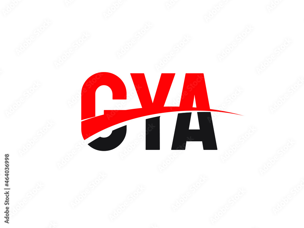 GYA Letter Initial Logo Design Vector Illustration