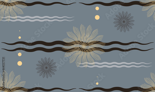 floating underwater pattern tile ivory gray black shades