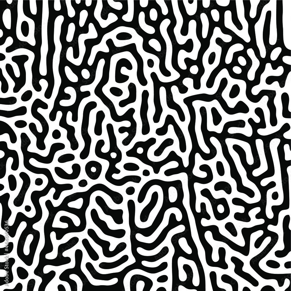 Turing Pattern Seamless Black Background Turing Pattern Seamless Black Background