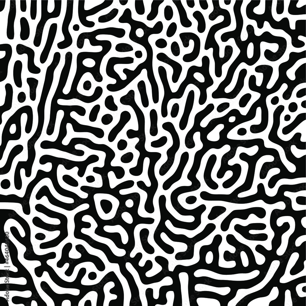 Turing Pattern Seamless Black Background Turing Pattern Seamless Black Background