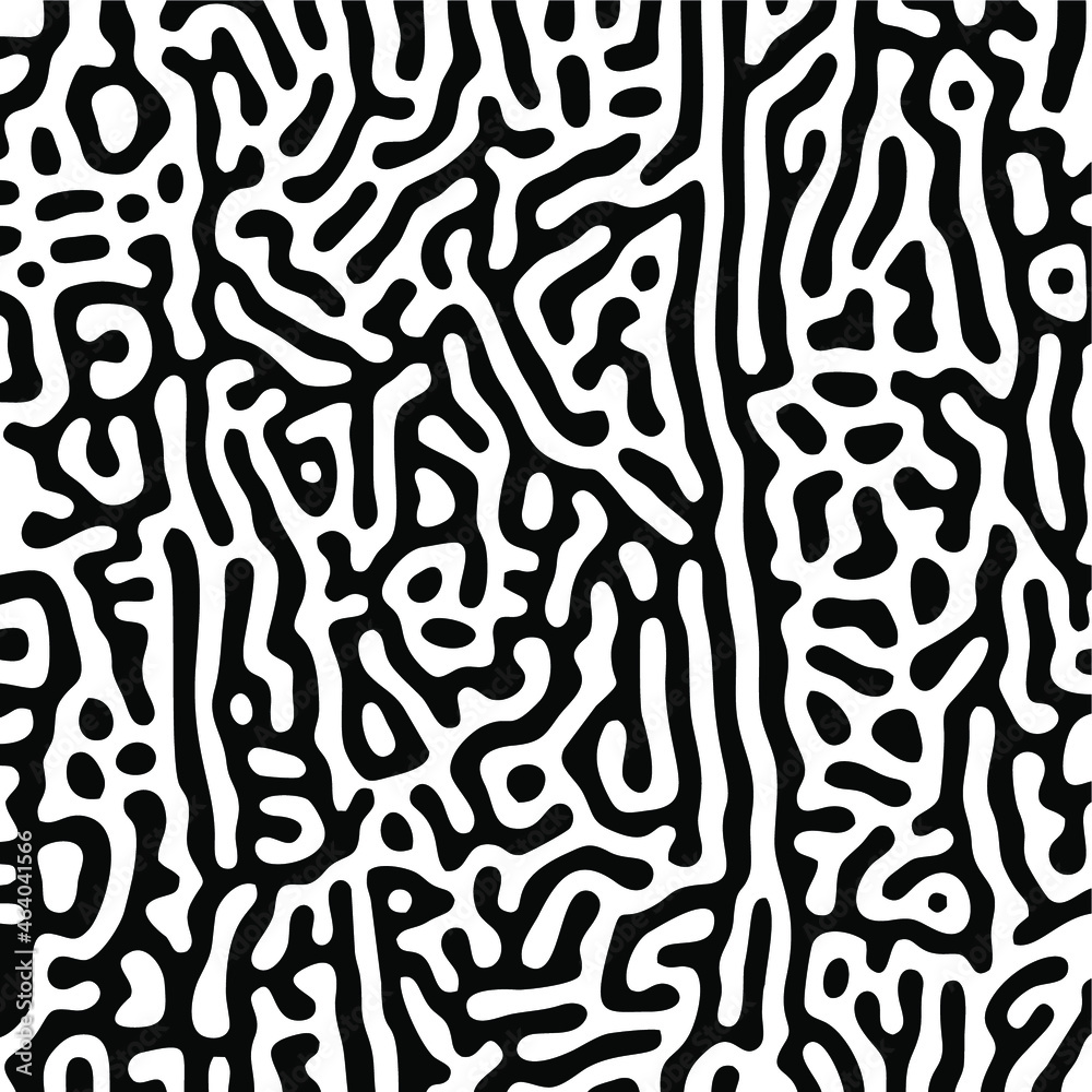 Turing Pattern Seamless Black Background Turing Pattern Seamless Black Background