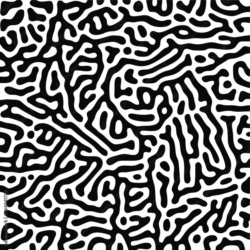 Turing Pattern Seamless Black Background Turing Pattern Seamless Black Background