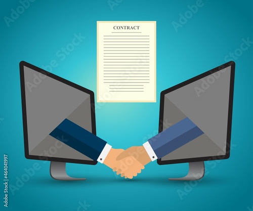 Online conclusion of an electronic contract