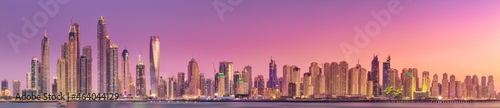 Dubai Marina bay view from Palm Jumeirah, UAE
