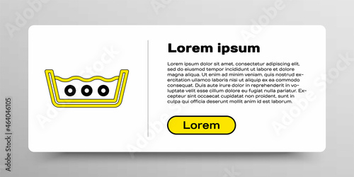 Line Washing under 50 degrees celsius icon isolated on white background. Temperature wash. Colorful outline concept. Vector