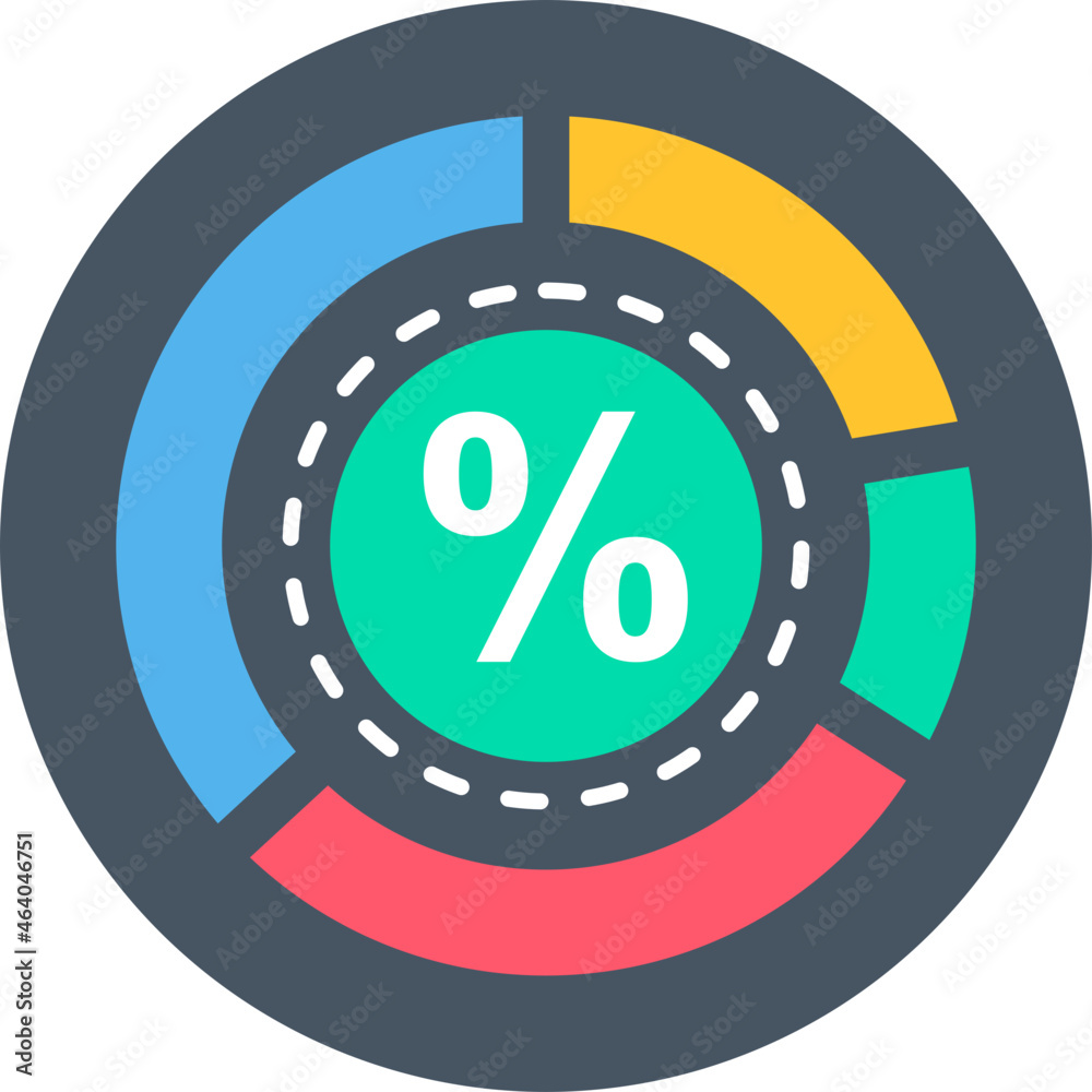 Fototapeta premium percent statistics