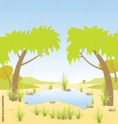 australian billabong scene