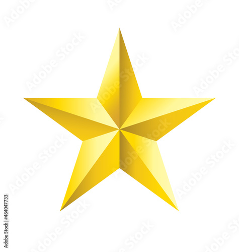 faceted gold star