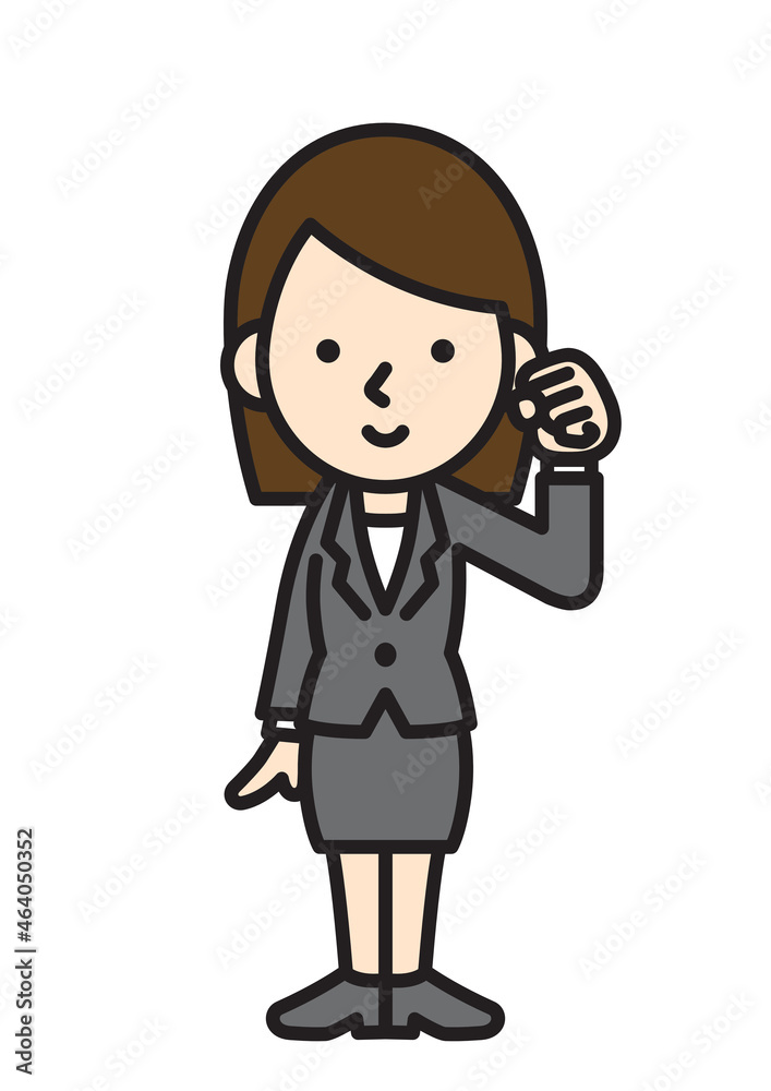 働く人　女性　サラリーマン　スーツ　ビジネスマン